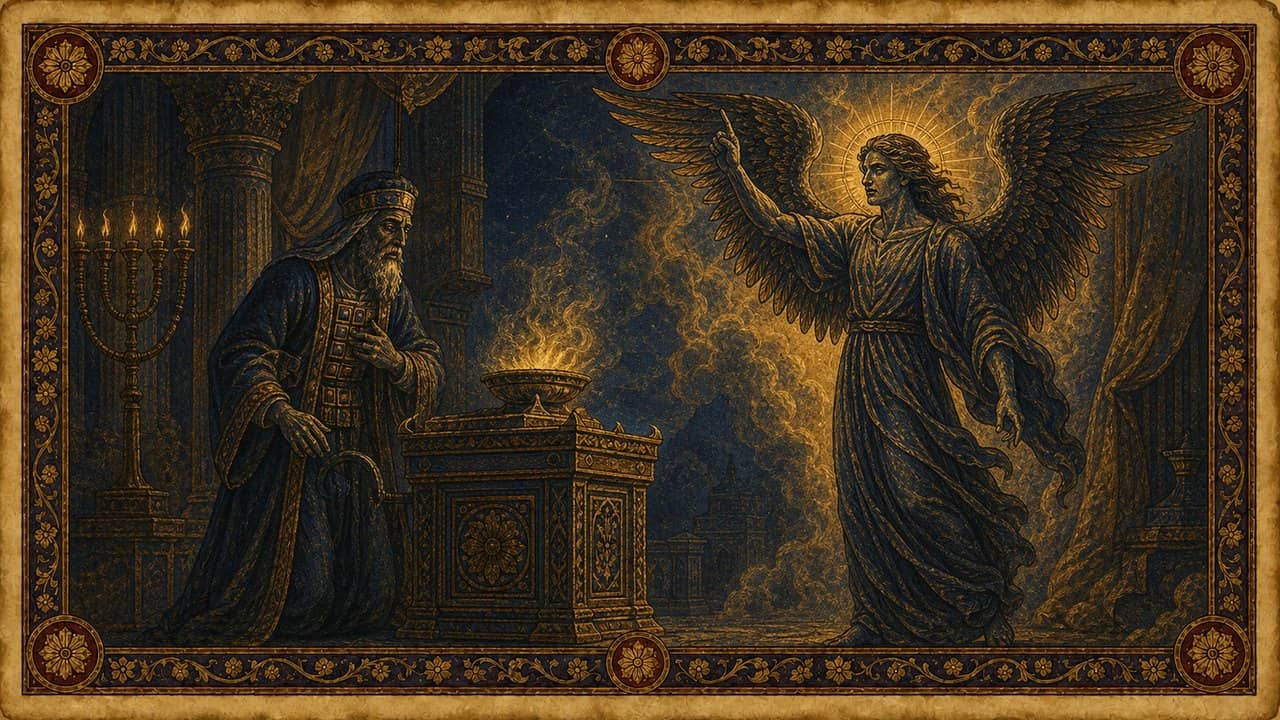 Illustration for Gabriel at the altar of incense — Gabriel