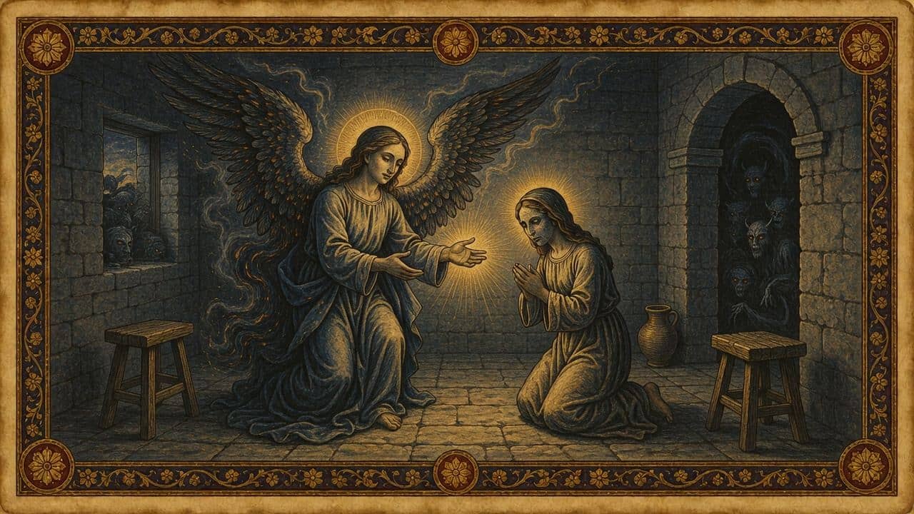 Illustration for The Annunciation — Gabriel