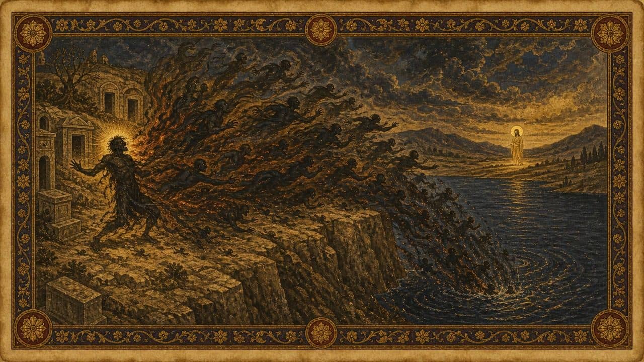 Illustration for Legion — named demon in the biblical record