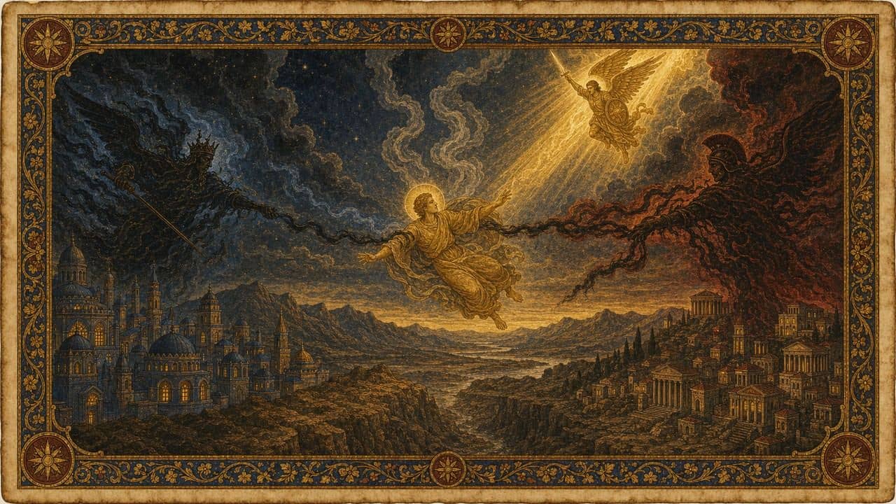 Illustration for The Princes of Persia and Greece — named demon in the biblical record