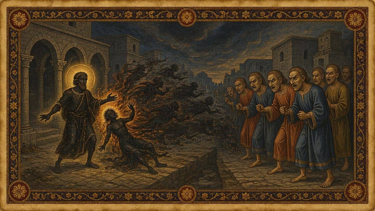 Illustration for The girl with a spirit of divination — Philippi