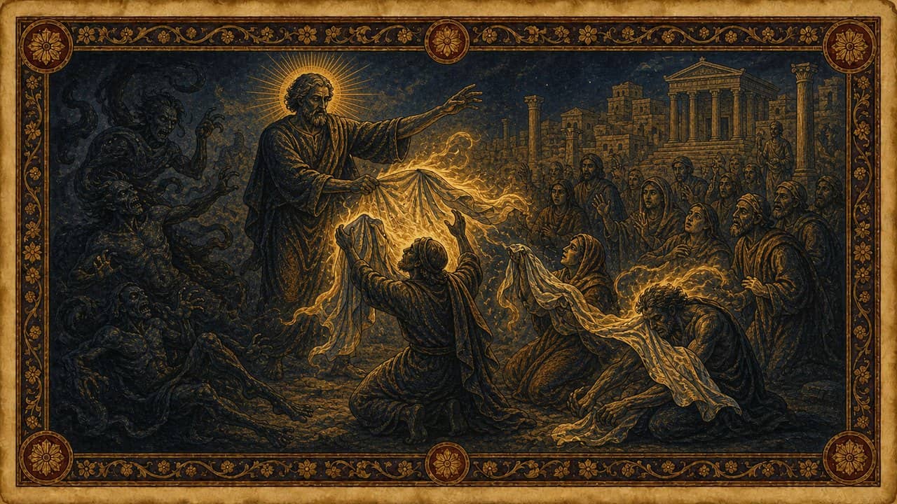 Illustration for Paul's handkerchiefs and aprons — Ephesus