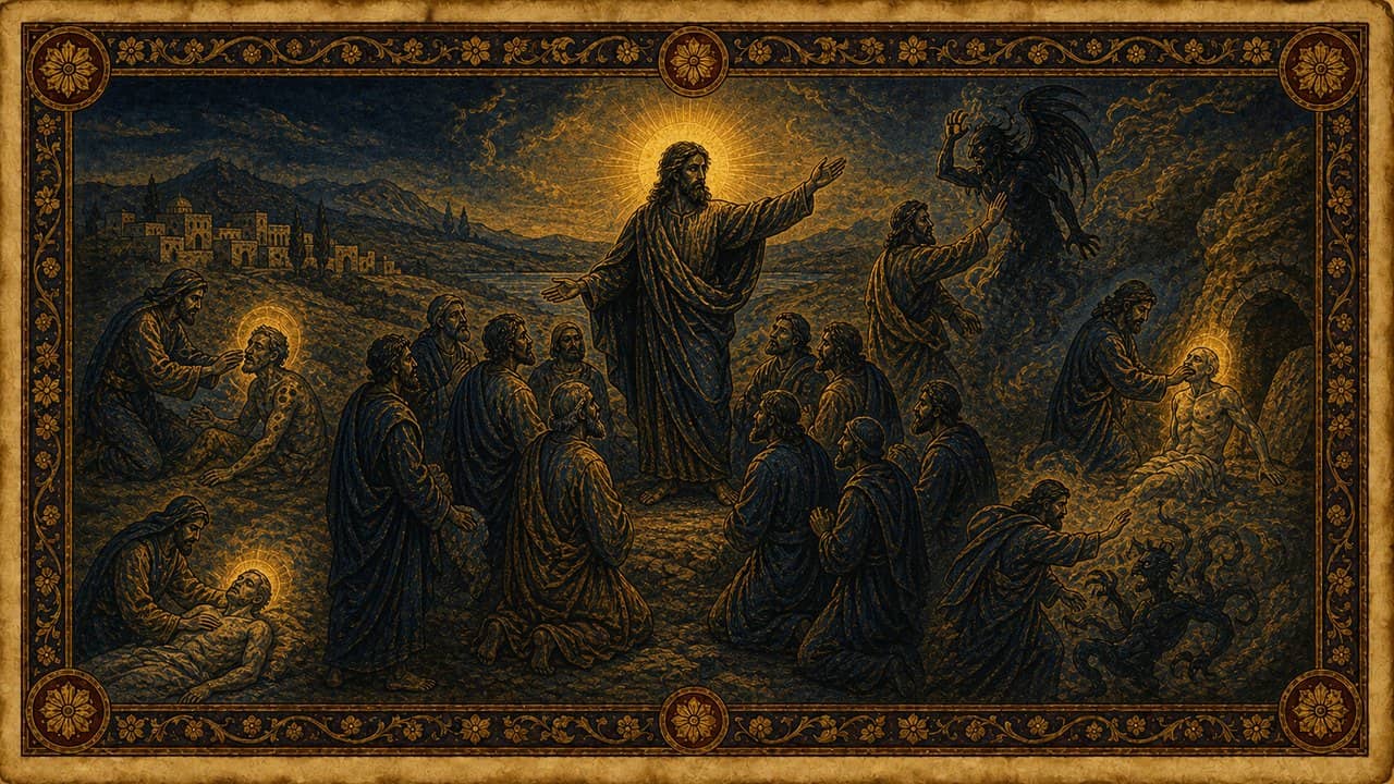 Illustration for The Twelve commissioned — Judaea and Galilee