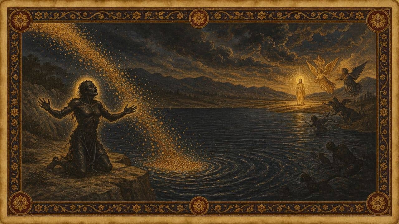 Illustration for The Syrophoenician woman's daughter — The borders of Tyre and Sidon