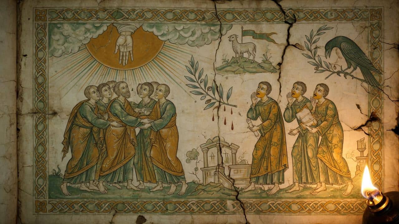 Illustration for Chapter XV.—We must adhere to those who cultivate peace, not to those who merely pretend to do so. — The First Epistle of Clement to the Corinthians