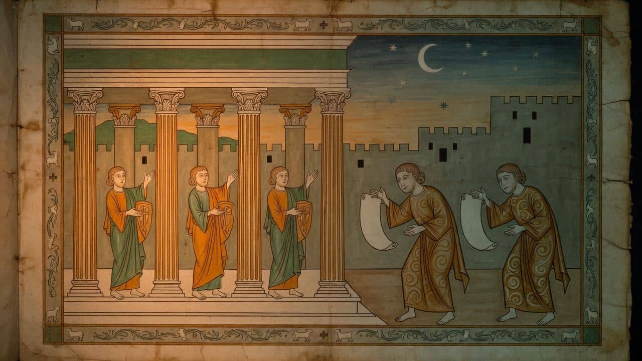 Illustration for The setting — Third Epistle to the Corinthians