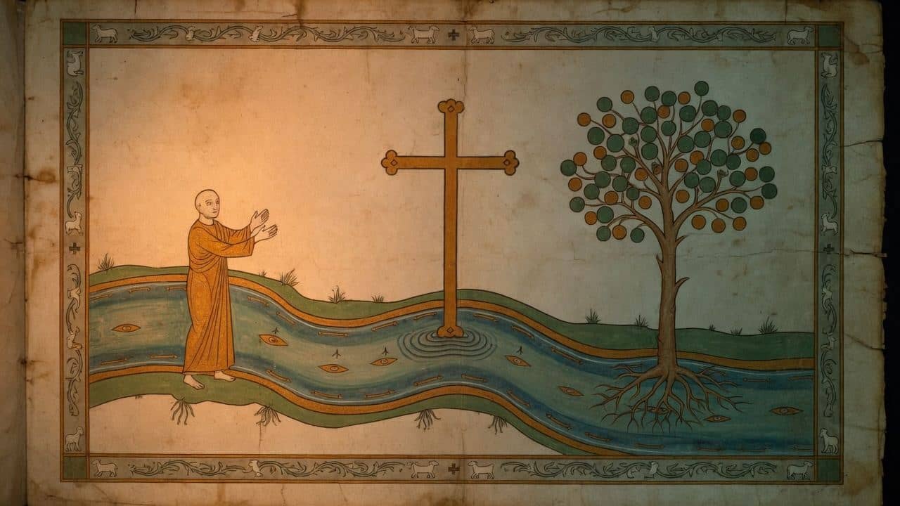 Illustration for Chapter XI.—Baptism and the cross prefigured in the Old Testament. — The Epistle of Barnabas