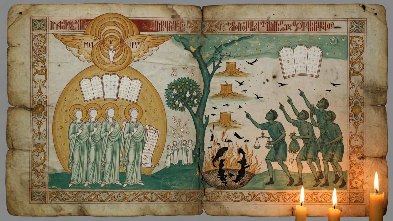 Illustration for Chapter 103 — CIII. Different Destinies of the Righteous and the Sinners: fresh Objections of the Sinners — The Book of Enoch (1 Enoch)