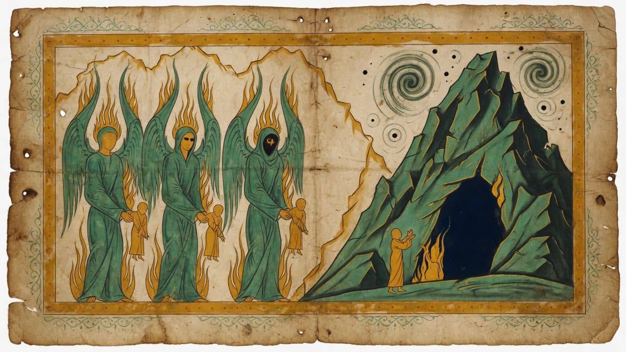 Illustration for Chapter 17 — XVII-XIX. The First Journey — The Book of Enoch (1 Enoch)