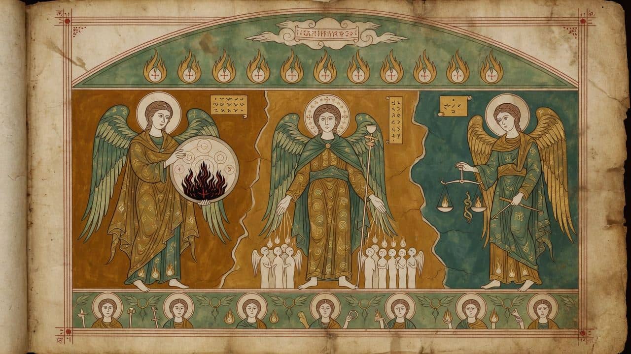 Illustration for Chapter 21 — XXI. Preliminary and final Place of Punishment of the fallen Angels (stars) — The Book of Enoch (1 Enoch)