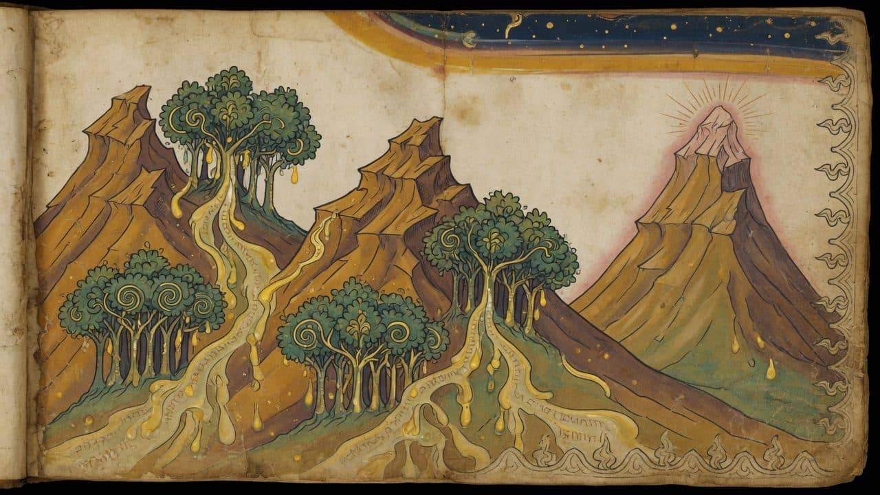 Illustration for Chapter 32 — The Book of Enoch (1 Enoch)