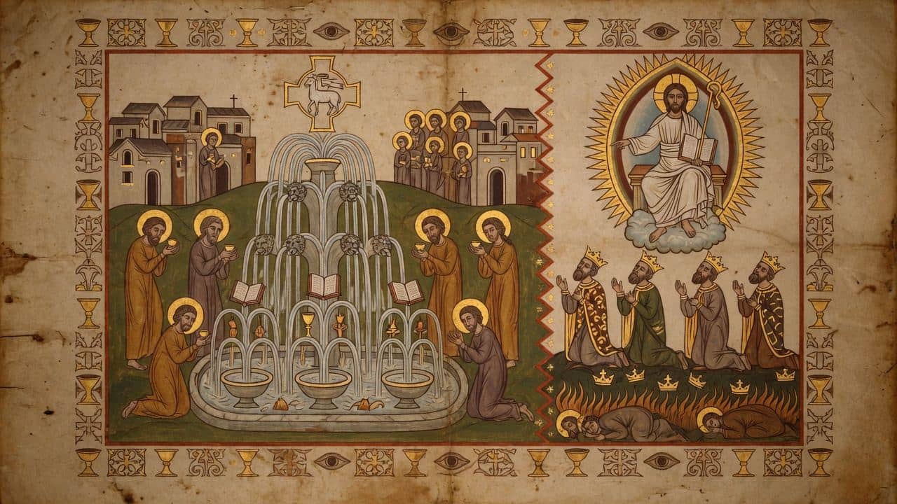 Illustration for Chapter 46 — XLVI. The Head of Days and the Son of Man — The Book of Enoch (1 Enoch)