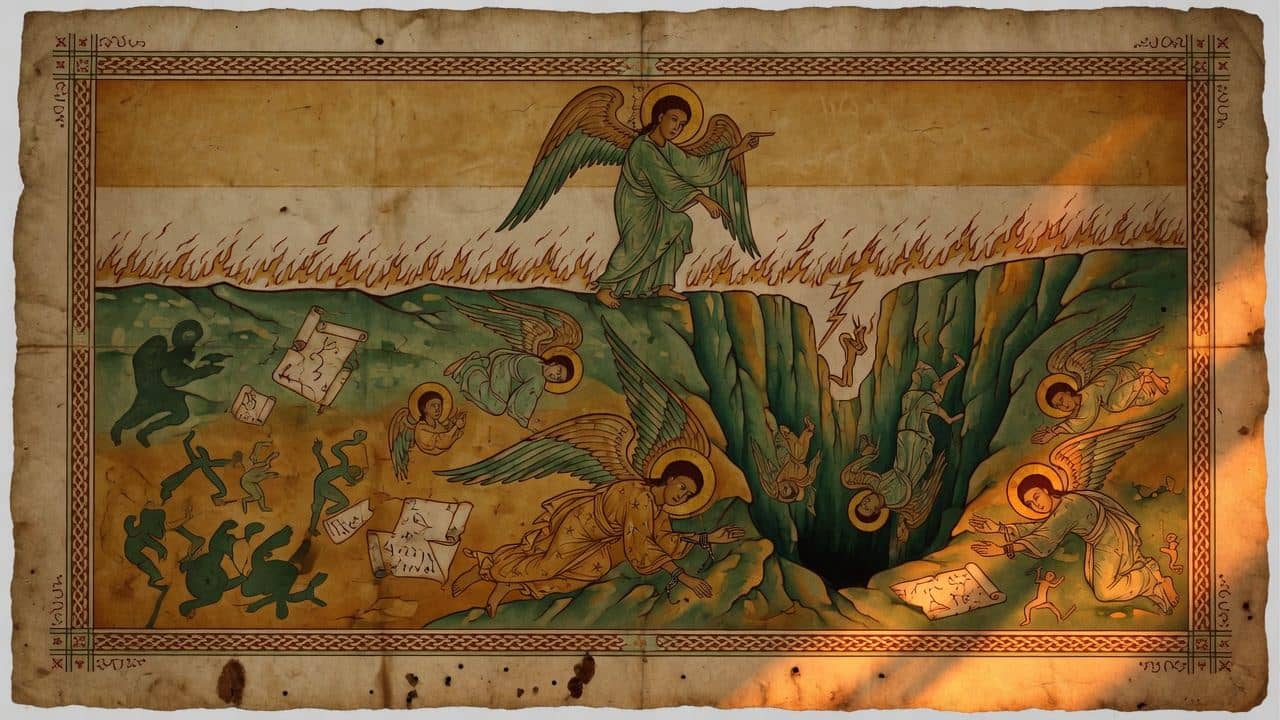 Illustration for Chapter 64 — LXIV. Vision of the fallen Angels in the Place of Punishment — The Book of Enoch (1 Enoch)