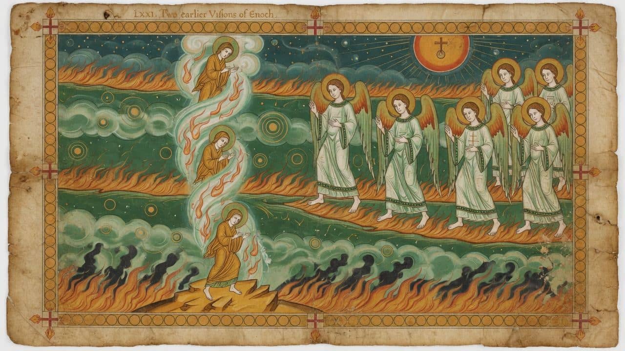 Illustration for Chapter 71 — LXXI. Two earlier Visions of Enoch — The Book of Enoch (1 Enoch)