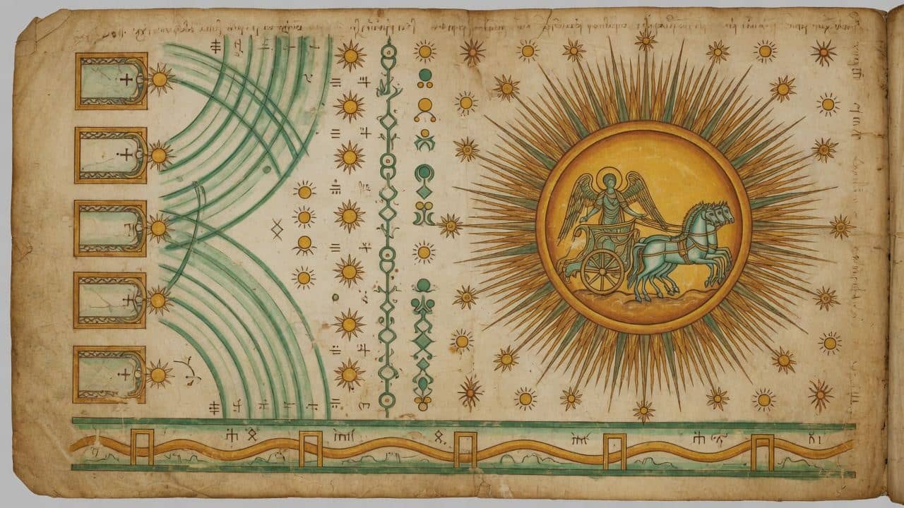 Illustration for Chapter 72 — LXXII. The Sun — The Book of Enoch (1 Enoch)