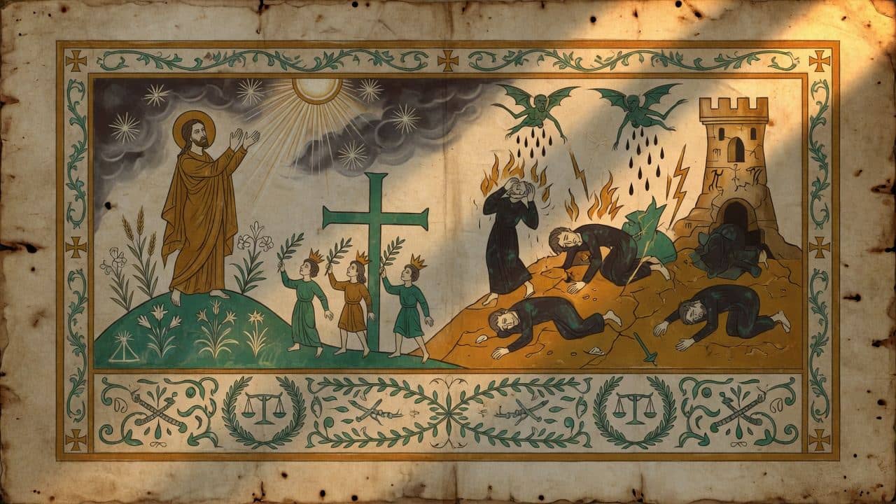 Illustration for Chapter 96 — XCVI. Grounds of Hopefulness for the Righteous: Woes for the Wicked — The Book of Enoch (1 Enoch)