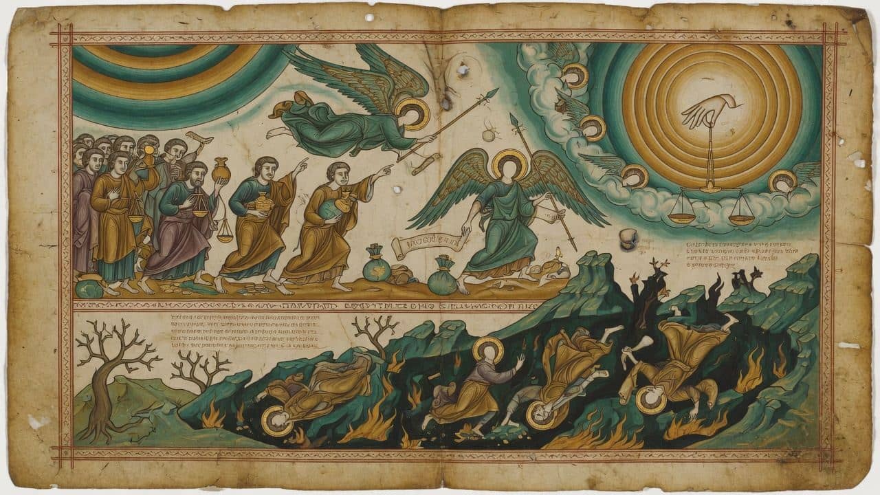 Illustration for Chapter 97 — XCVII. The Evils in Store for Sinners and the Possessors of Unrighteous Wealth — The Book of Enoch (1 Enoch)