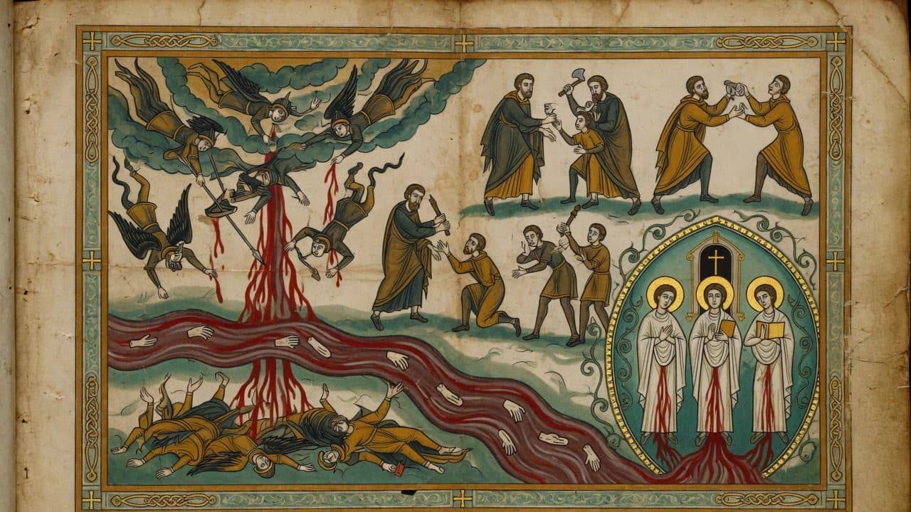 Illustration for Chapter 99 — XCIX. Woes pronounced on the Godless, the Lawbreakers: evil Plight of Sinners in the Last Days: further Woes — The Book of Enoch (1 Enoch)
