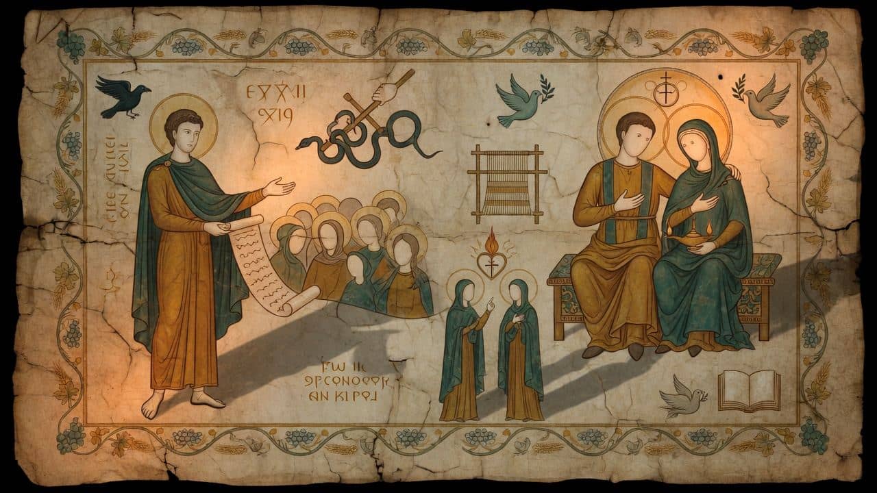 Illustration for Chapter V.—The duties of husbands and wives. — The Epistle of Ignatius to Polycarp