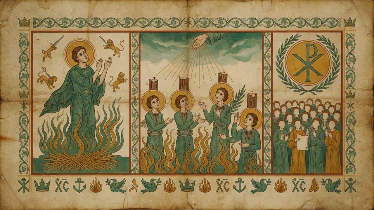 Illustration for Chapter II.—The wonderful constancy of the martyrs. — The Martyrdom of Polycarp