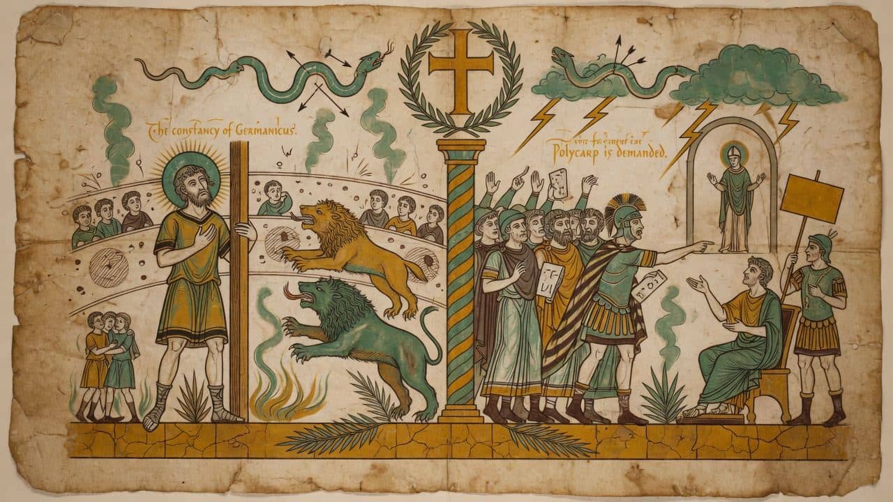 Illustration for Chapter III.—The constancy of Germanicus. The death of Polycarp is demanded. — The Martyrdom of Polycarp