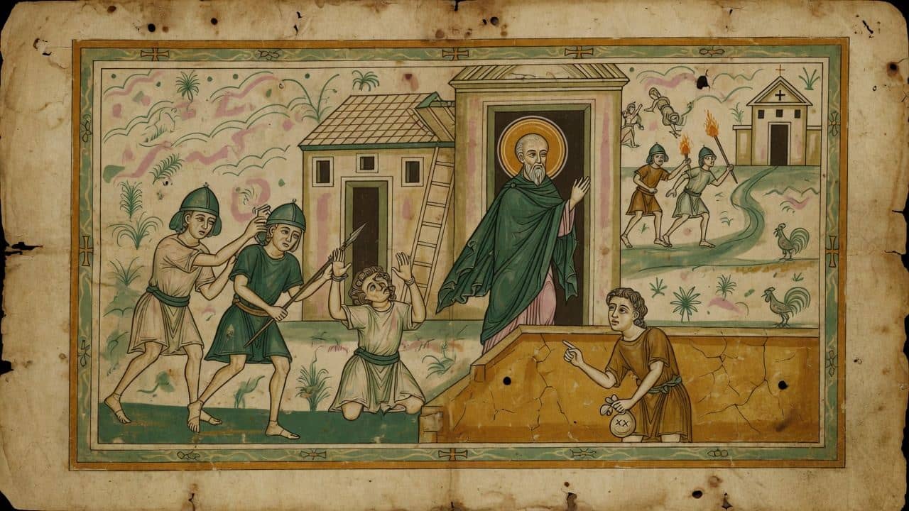 Illustration for Chapter VII.—Polycarp is found by his pursuers. — The Martyrdom of Polycarp