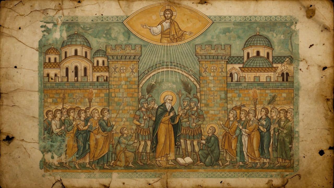 Illustration for Chapter VIII.—Polycarp is brought into the city. — The Martyrdom of Polycarp
