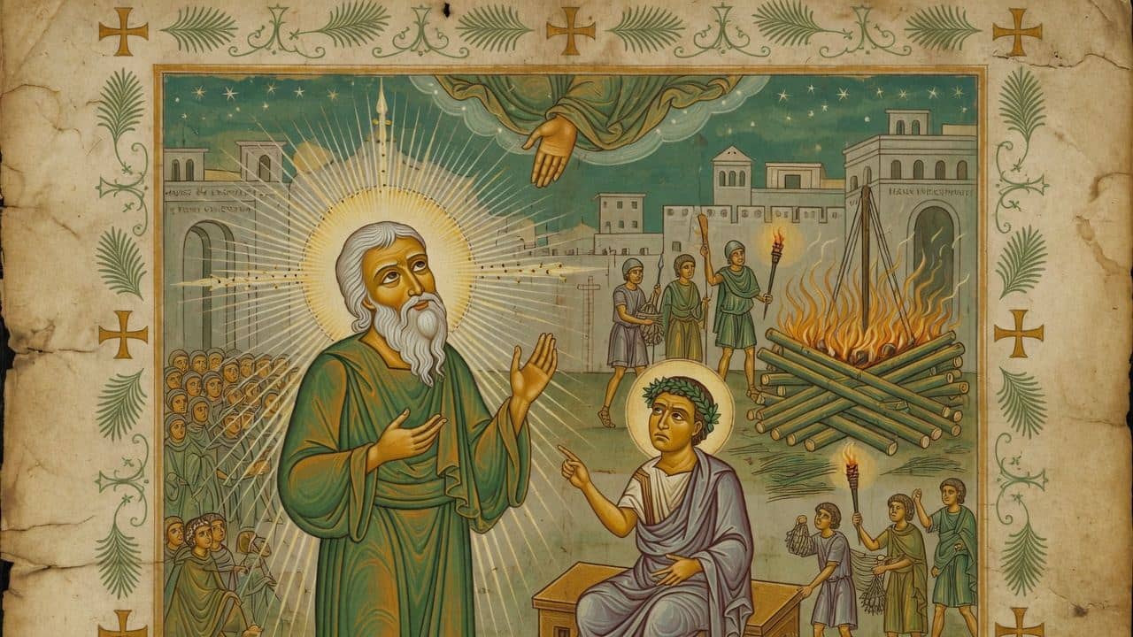 Illustration for Chapter XI.—No threats have any effect on Polycarp. — The Martyrdom of Polycarp