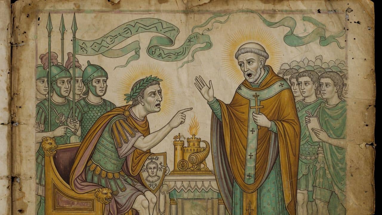Illustration for Chapter XII.—Polycarp is sentenced to be burned. — The Martyrdom of Polycarp