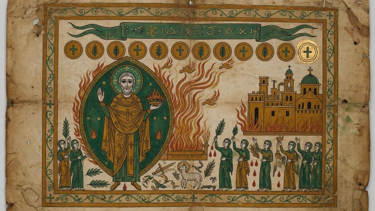 Illustration for Chapter XXI.—The date of the martyrdom. — The Martyrdom of Polycarp