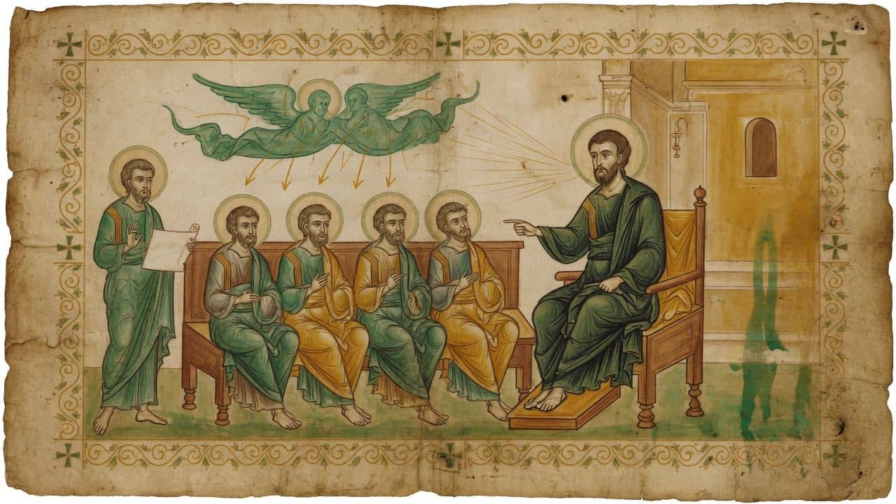Illustration for Chapter 42 — The Spirit and Prophets to Be Tried by Their Works; Also of the Two Kinds of Spirit — The Shepherd of Hermas