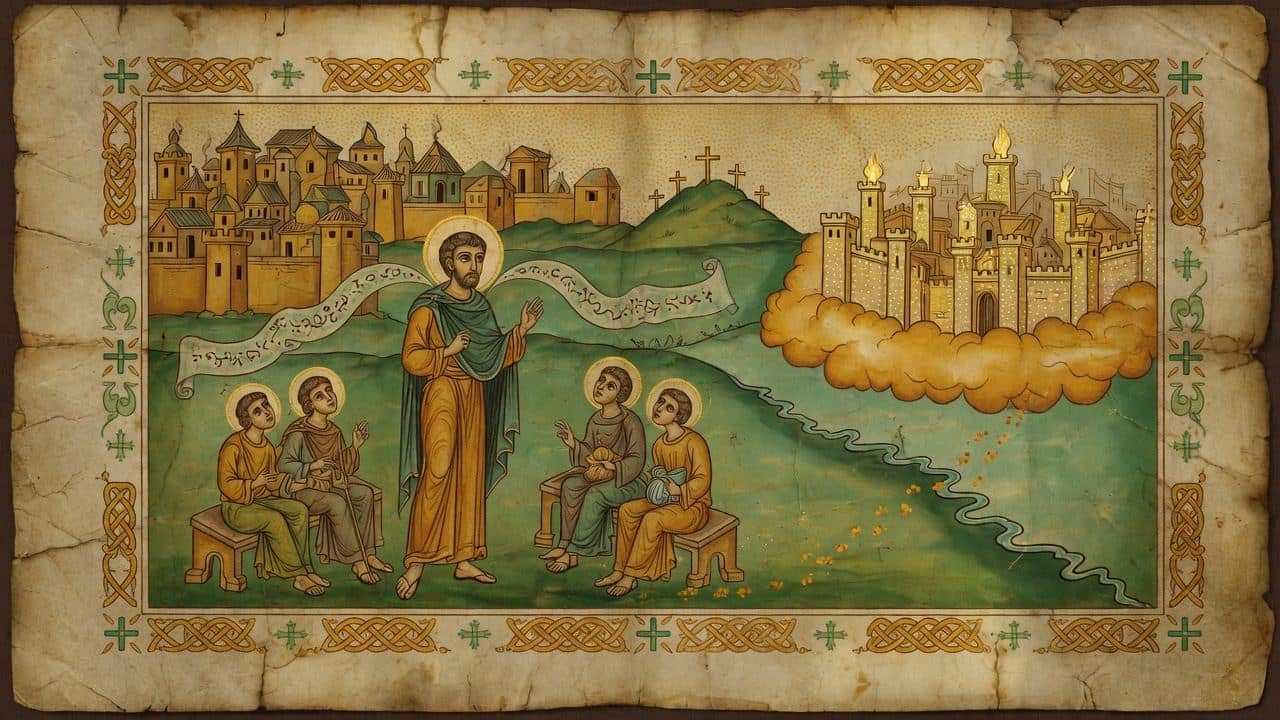 Illustration for Chapter 49 — As in This World We Have No Abiding City, We Ought to Seek One to Come — The Shepherd of Hermas