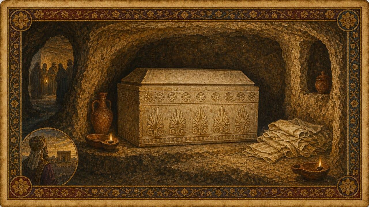 Reconstruction plate for The Caiaphas Ossuary