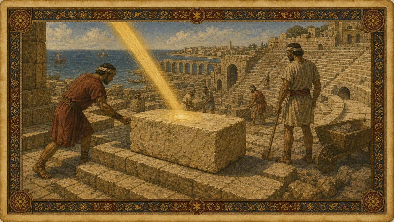 Reconstruction plate for The Pilate Stone