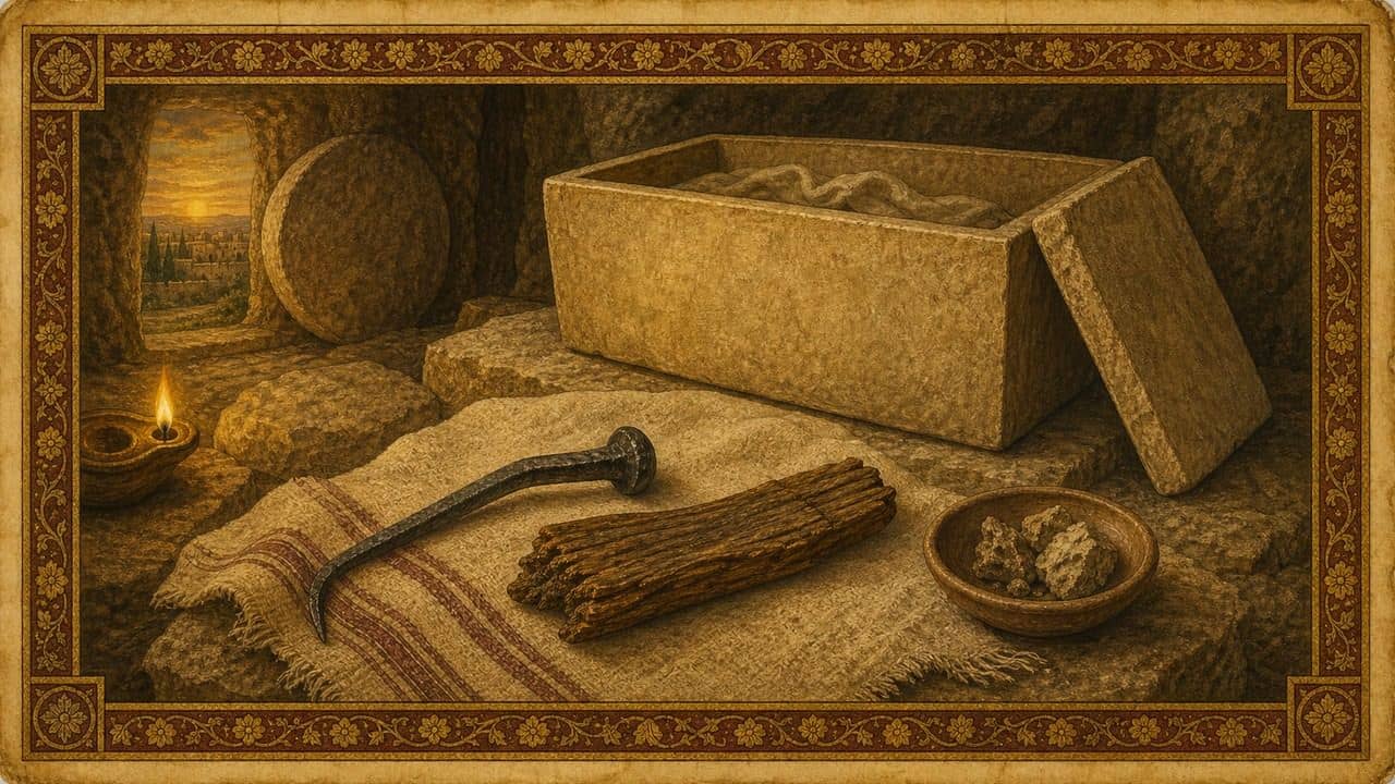 Reconstruction plate for The heel bone of Yehohanan