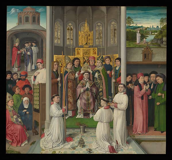 Scenes from the Life of Saint Augustine of Hippo, ca. 1490 — Oil, gold, and silver on wood, The Metropolitan Museum of Art (The Cloisters Collection)