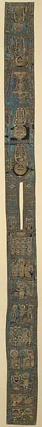 Batrashil (Bishop's Stole), 1534–35 — Silk, embroidered with metal-wrapped thread, backed with linen, The Metropolitan Museum of Art