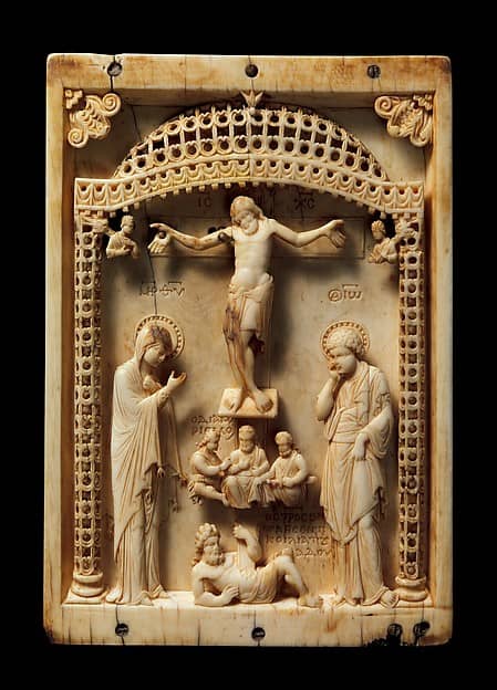 Icon with the Crucifixion — Byzantine, mid-10th century