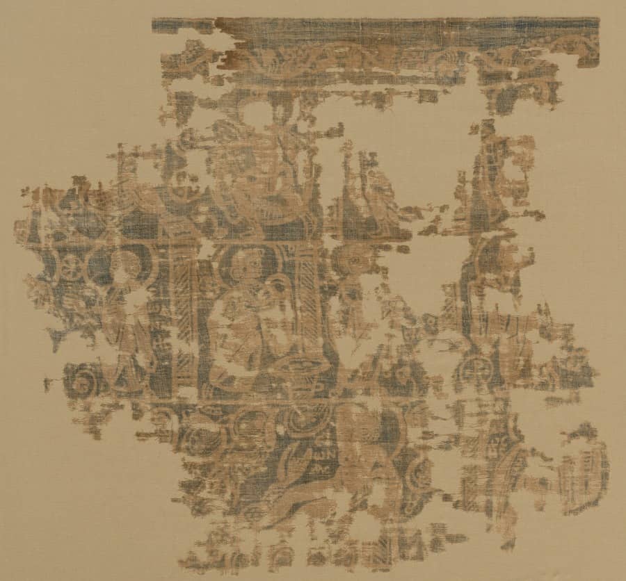 Resist-Dyed Hanging with Biblical Scenes — Coptic, 500–550