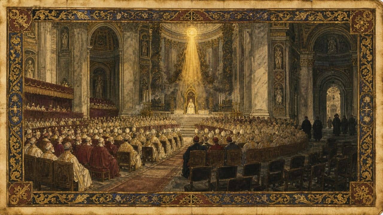 Illustration for First Vatican Council — Rome (St. Peter's Basilica)