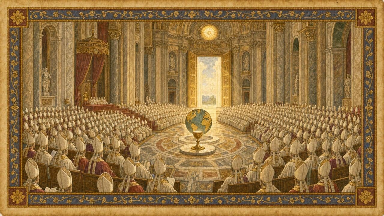 Illustration for Second Vatican Council — St. Peter's Basilica, Vatican City, Rome